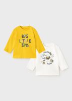 Boys Mayoral Long Sleeve Top 2 Pack 2068 - Gold 47