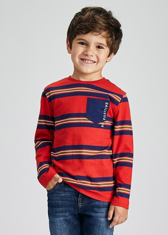 Boys Mayoral Long Sleeve Top 4084 Red 27