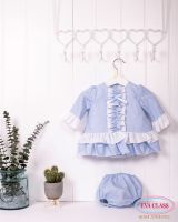  Girls Eva Class Blue Dress and Pants 12013 - CLEARANCE PRICE - NOW ONLY £10