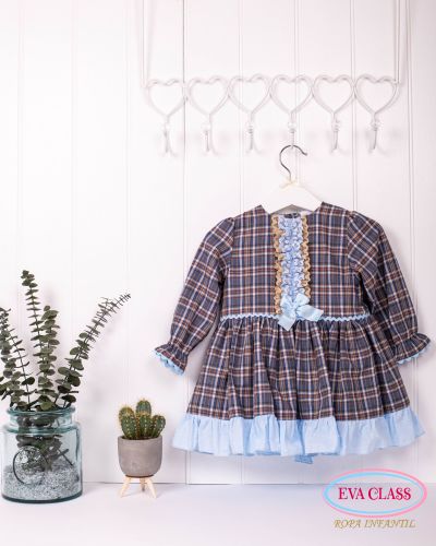  Girls Eva Class Navy Dress 12411
