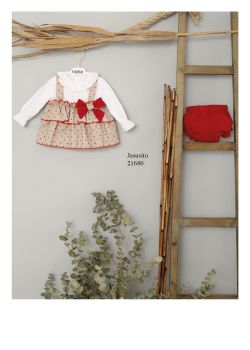  Girls Cuka Red and Beige Set 21680