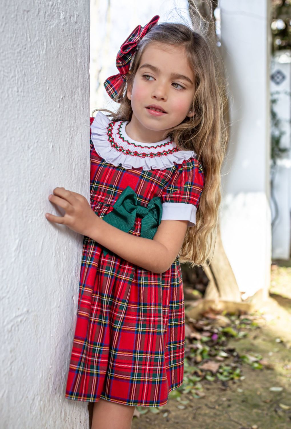 Next girls top tartan dress