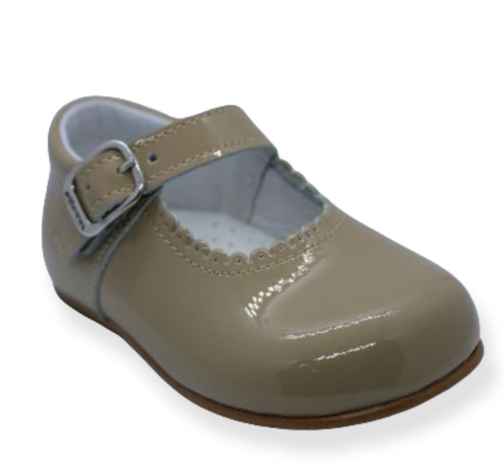 Andanines Girls White Patent Leather Mary Jane Shoes 846/803W 30 / UK 11.5