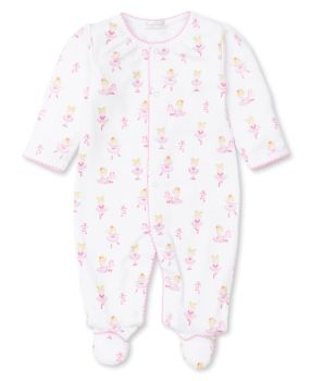 Kissy Kissy Dancing Shoes Babygrow White and Pink