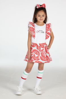 Girls A*Dee Eve Top and Skort Set S221503