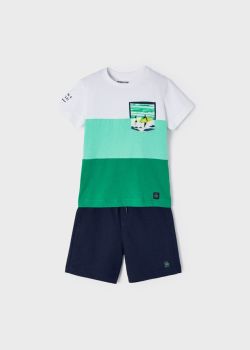 Boys Mayoral T Shirt and Shorts Set 3659