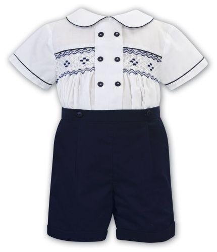              Boys Sarah Louise Outfit 012576 Navy
