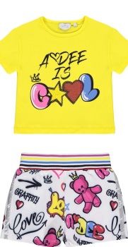 Girls A*Dee Lilian Top and Lucille Shorts Set S224522/S224602