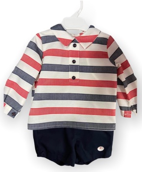 Boys Basmarti Red, White and Navy Set 22124