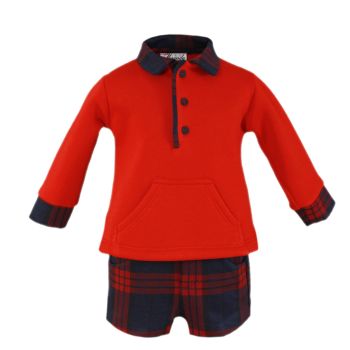 Boys Miranda Red and Navy Set 512