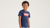 Boys Levis Batwing T Shirt - Navy