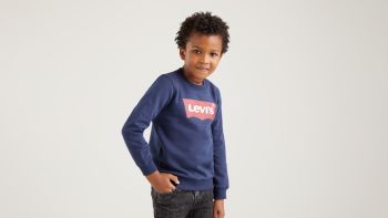 Boys Levis Batwing Sweater - Navy