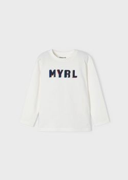  NEW FOR AW22/23 Boys Mayoral Long Sleeve Top 173 Cream 54