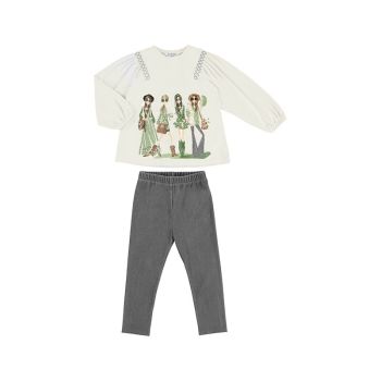  NEW FOR AW22/23 Girls Mayoral Top and Leggings Set 4767 Chickpea 66