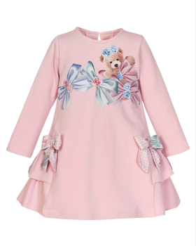 Girls Balloon Chic Teddy and Bows Dress 254