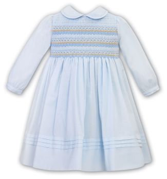               Girls Sarah Louise Dress 012753 Blue - PRE ORDER