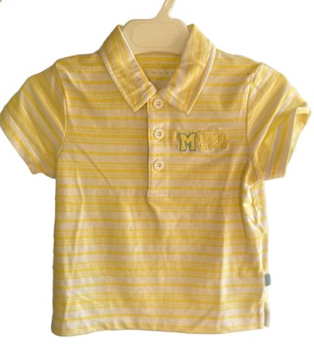 CLEARANCE PRICE Boys Mitch & Son Lemon and White Polo MS722 Age 12 Months