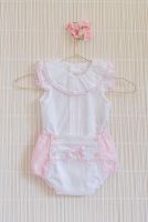 CLEARANCE PRICE Girls Dolce Petit Pink and White Set 2015 Age 12 Months