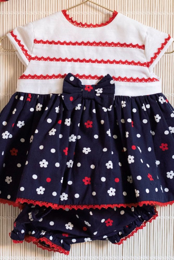 CLEARANCE PRICE Girls Dolce Petit Navy, White and Red Dress and Pants 2175 
