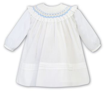 Girls Sarah Louise Dress 012752 Ivory