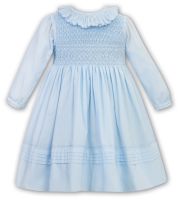 Girls Sarah Louise Dress 012758 Blue and White