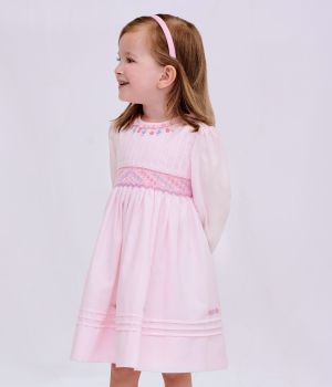 Girls Sarah Louise Dress 012780 Pink