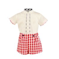 SS23 Boys Miranda Red and White Set 142