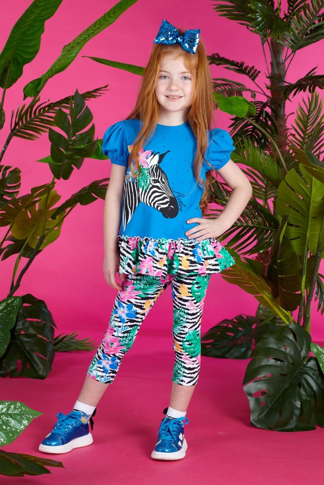 PRE ORDER SS23 Girls ADee Waverly Top and Leggings Set S233519