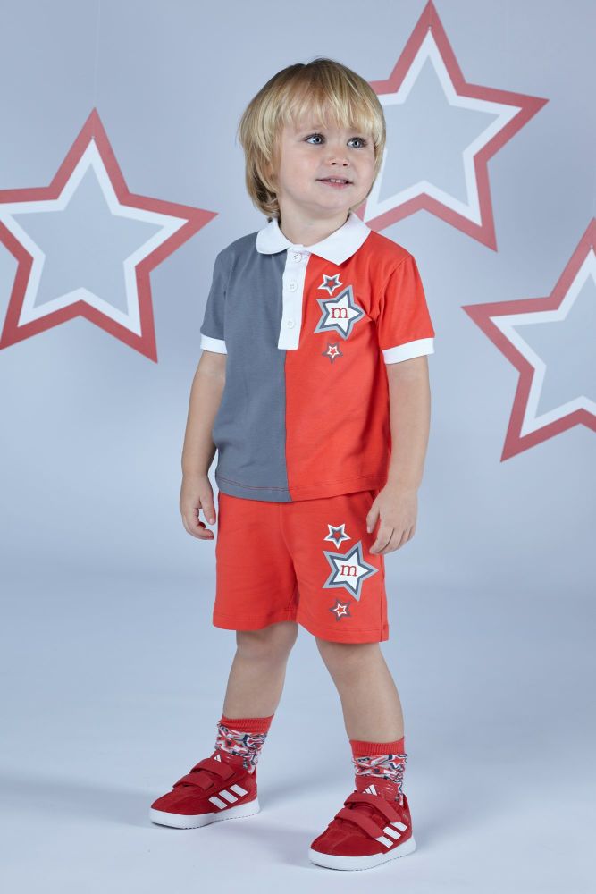 PRE ORDER SS23 Boys Mitch & Son Lawson Polo Shirt and Shorts Set MS23309