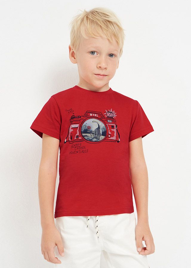 SS23 Boys Mayoral Long Sleeve Top 3003 Red