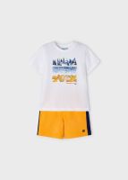 Boys Mayoral T Shirt and Shorts Set 3680 Mango