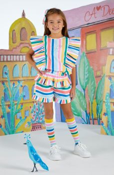 PRE ORDER SS23 Girls ADee Ulla Top and Shorts Set S231503