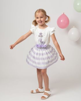 Girls Caramelo Light House Skirt Set 012285 Lilac
