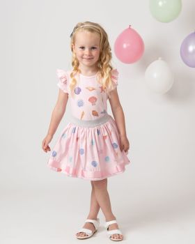 Girls Caramelo Seashell Skirt Set 012287 Pink