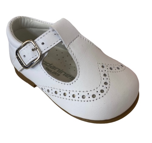 Boys Andanines White Leather Shoes 171077