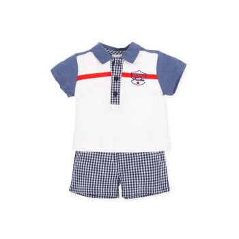 SS23 Boys Tutto Piccolo Navy, Red and White Set 5688