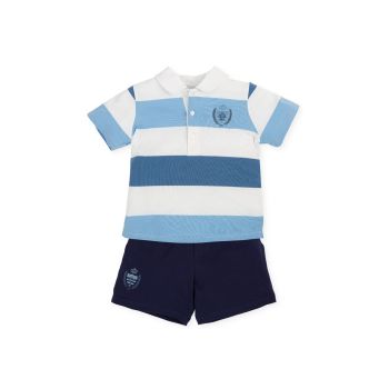 SS23 Boys Tutto Piccolo Navy, White and Blue Set 5530