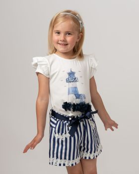 Girls Caramelo Light House Short Set 019092 Navy