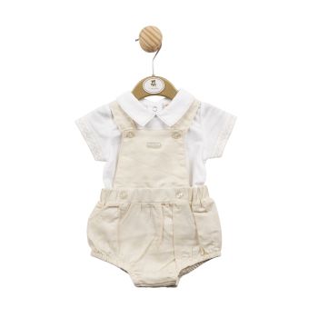 Boys Mintini White and Beige Set MB5256