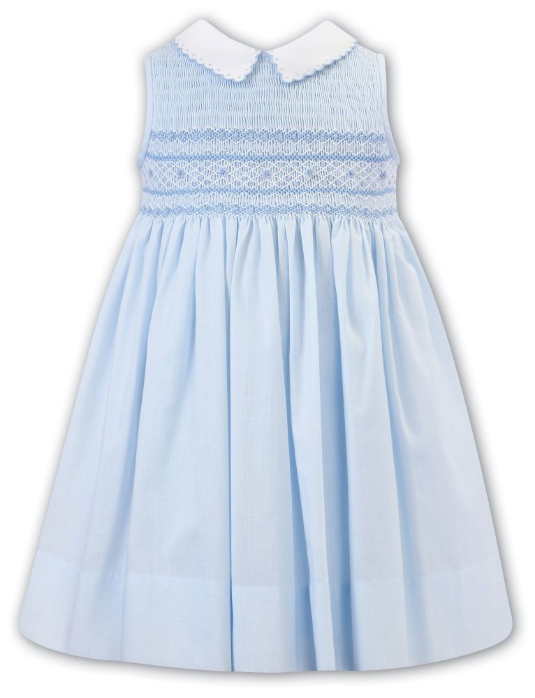 Girls Sarah Louise Dress 012914 Blue and White