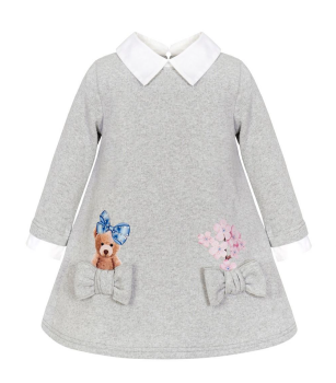 AW23/24 Girls Balloon Chic Grey Dress 273