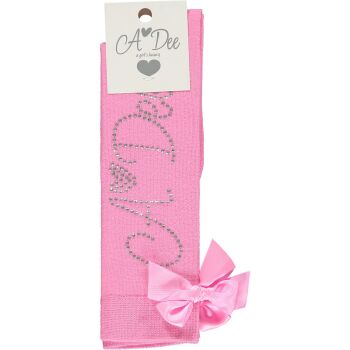 Girls ADee Annabella Socks W231903 - Peony Pink