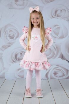 AW23/24 Girls ADee Anastasia Dress W231702 - Pale Pink