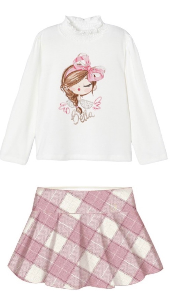 AW23/24 PRE ORDER Girls Mayoral Skirt Set 4001 4902 Orchid