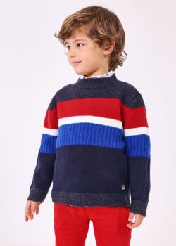 AW23/24 Boys Mayoral Sweater and Trousers Set 4319 513 Red
