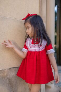 AW23/24 Girls Naxos Red Dress 7237