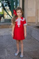 AW23/24 Girls Naxos Red Dress 7242