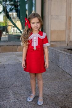 Girls Naxos Red Dress 7242