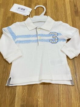 CLEARANCE PRICE Boys EMC Long Sleeve Polo Top - Age 6 months