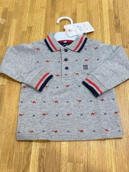 CLEARANCE PRICE Boys Nel Blue Long Sleeve Polo 1106 - Age 18 months